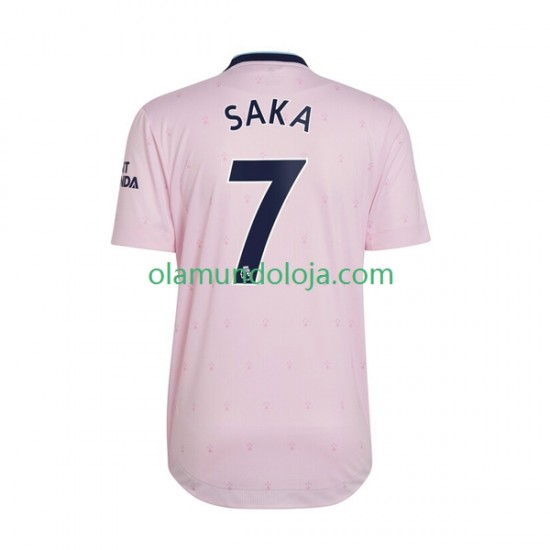 Camisola Arsenal Saka 7 Homem Equipamento Terceiro 2022-2023 Manga Curta